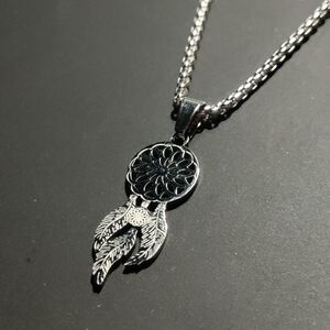 🪶NEW Stainless Steel Silver Dreamcatcher Pendant Necklace